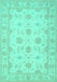 Oriental Turquoise Traditional Rug, tr1796turq