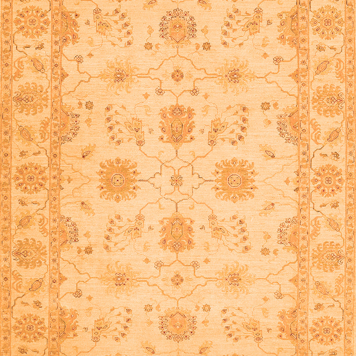 Oriental Orange Traditional Rug, tr1796org
