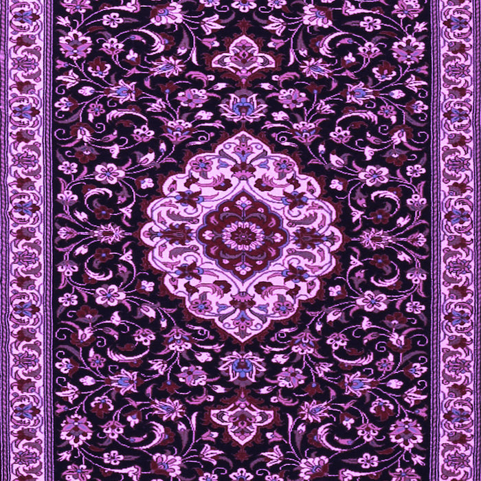 Medallion Purple Traditional Rug, tr1797pur