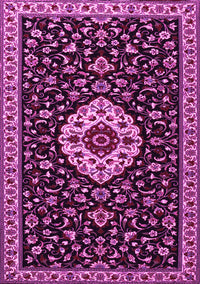 Medallion Pink Traditional Rug, tr1797pnk