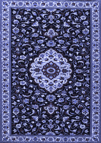 Medallion Blue Traditional Rug, tr1797blu