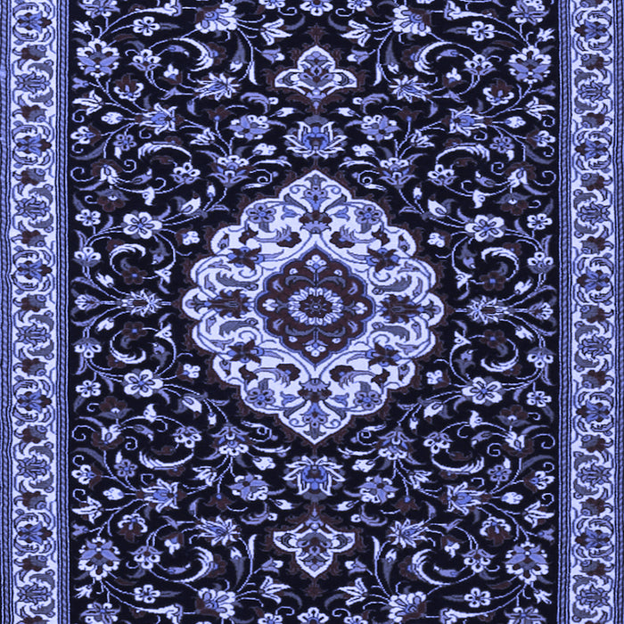 Medallion Blue Traditional Rug, tr1797blu