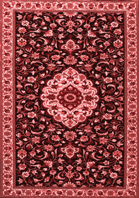 Medallion Red Traditional Rug, tr1797red