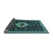Sideview of Medallion Light Blue Traditional Rug, tr1797lblu