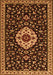 Medallion Orange Traditional Rug, tr1797org