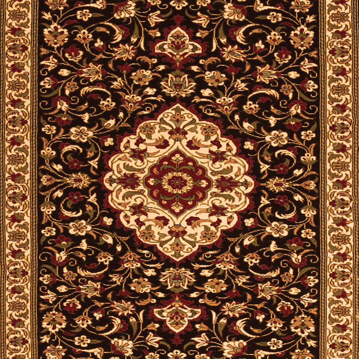 Medallion Orange Traditional Rug, tr1797org