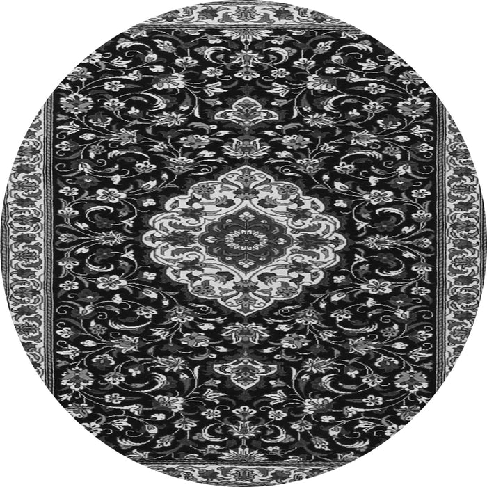 Square Medallion Gray Traditional Rug, tr1797gry