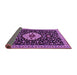 Sideview of Medallion Purple Traditional Rug, tr1797pur