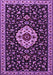 Machine Washable Medallion Purple Traditional Area Rugs, wshtr1797pur