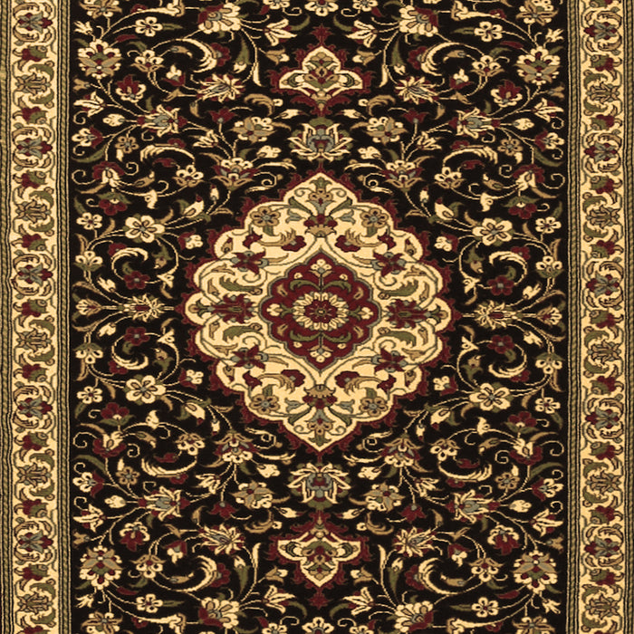 Medallion Brown Traditional Rug, tr1797brn