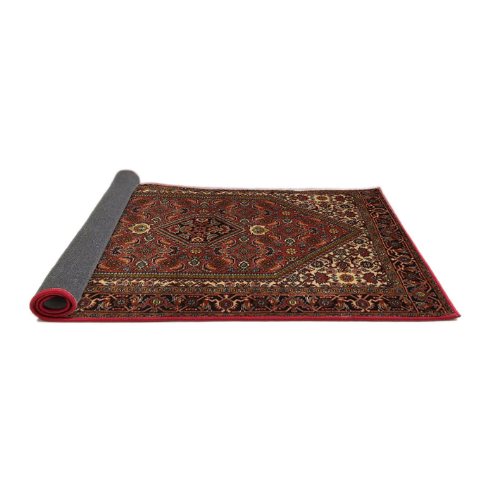 Sideview of Traditional Sienna Brown Persian Rug, tr1798