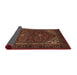 Sideview of Traditional Sienna Brown Persian Rug, tr1798