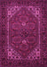 Machine Washable Persian Pink Traditional Rug, wshtr1798pnk