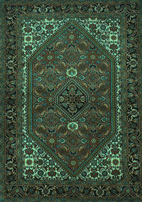 Persian Turquoise Traditional Rug, tr1798turq