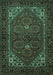 Persian Turquoise Traditional Rug, tr1798turq