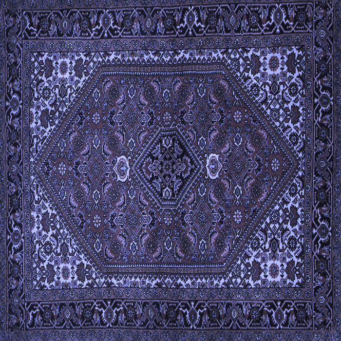 Square Persian Blue Traditional Rug, tr1798blu