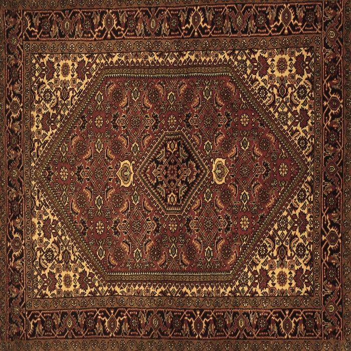 Square Persian Brown Traditional Rug, tr1798brn