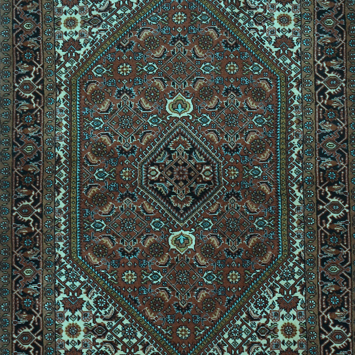 Machine Washable Persian Light Blue Traditional Rug, wshtr1798lblu