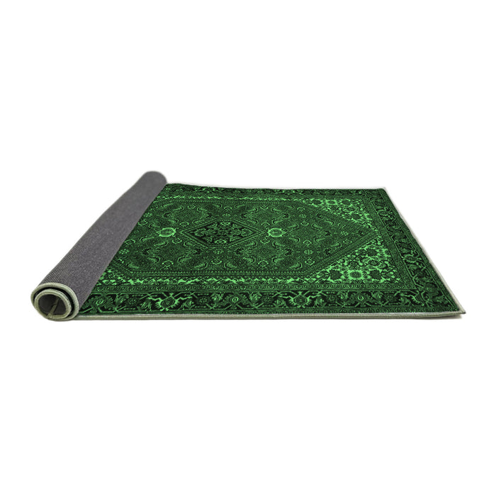 Sideview of Persian Emerald Green Traditional Rug, tr1798emgrn