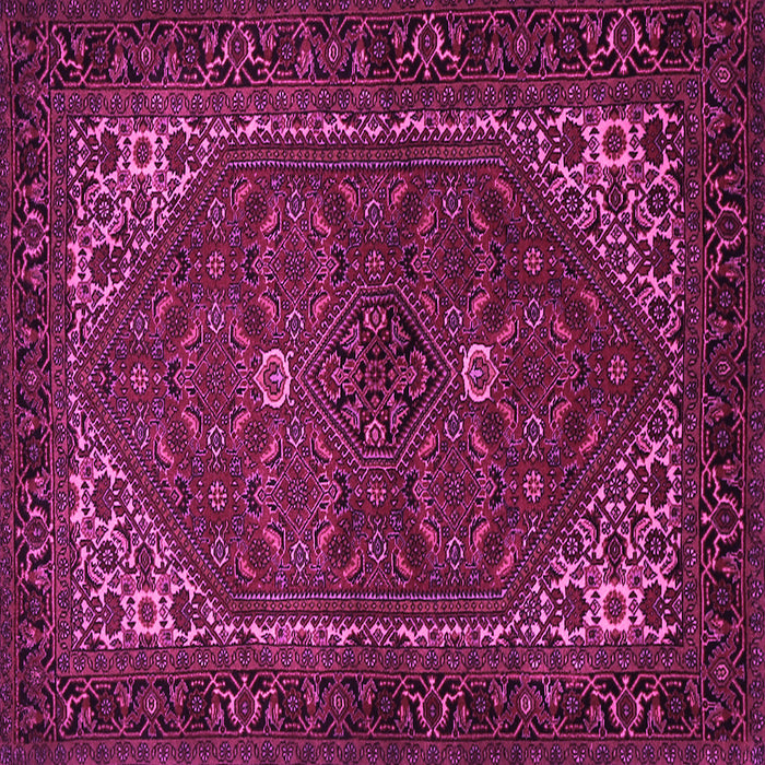 Square Machine Washable Persian Pink Traditional Rug, wshtr1798pnk