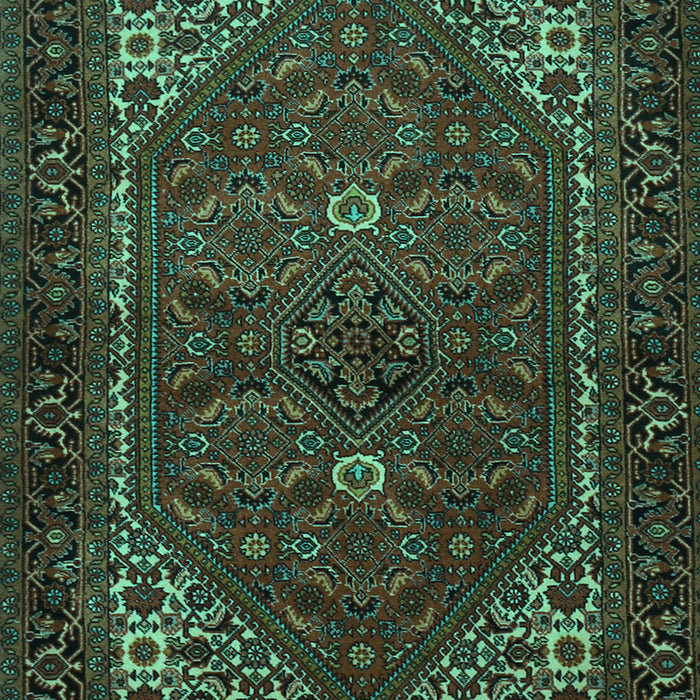 Machine Washable Persian Turquoise Traditional Area Rugs, wshtr1798turq