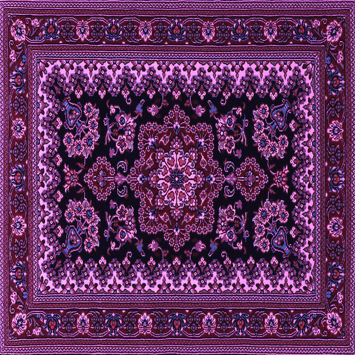 Square Persian Purple Traditional Rug, tr1799pur