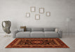 Machine Washable Persian Orange Traditional Area Rugs in a Living Room, wshtr1799org