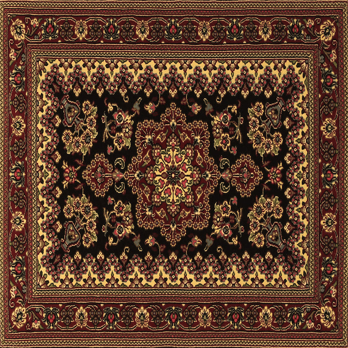 Square Persian Brown Traditional Rug, tr1799brn