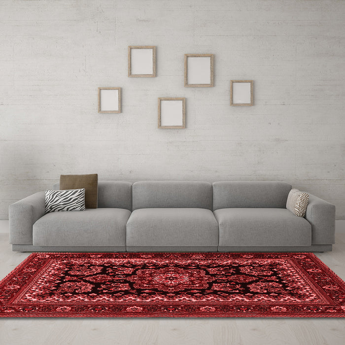 Traditional Red Washable Rugs