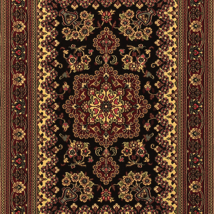 Machine Washable Persian Brown Traditional Rug, wshtr1799brn