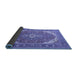 Sideview of Persian Blue Traditional Rug, tr179blu