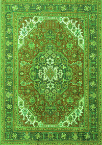 Persian Green Traditional Rug, tr179grn