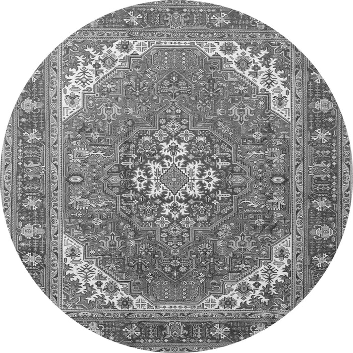 Square Persian Gray Traditional Rug, tr179gry