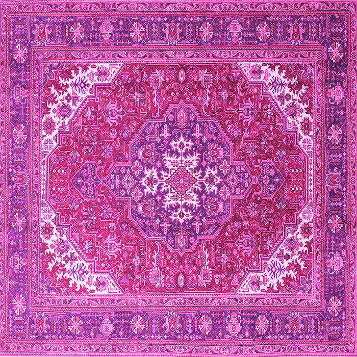 Square Persian Pink Traditional Rug, tr179pnk