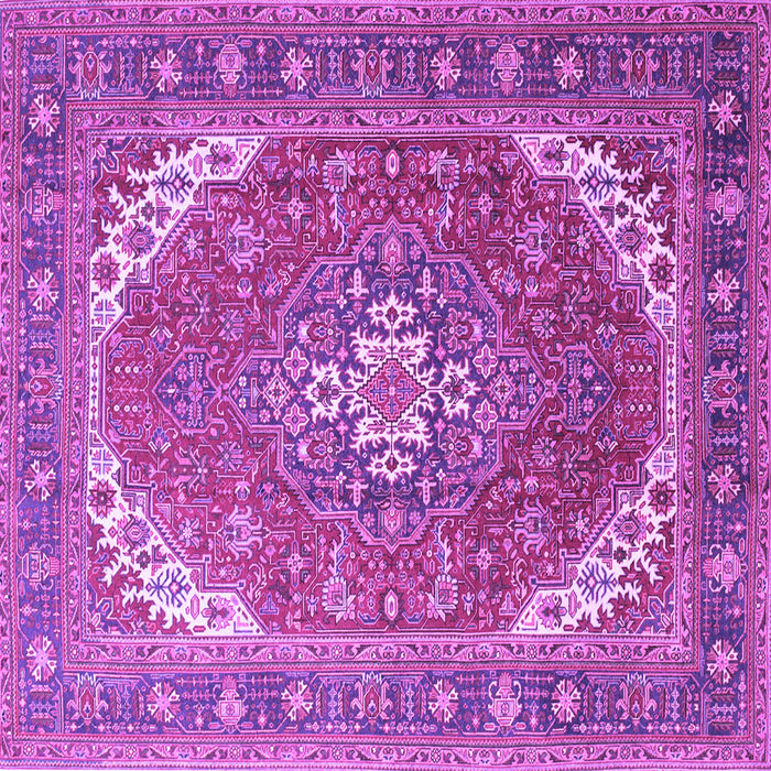 Square Persian Purple Traditional Rug, tr179pur