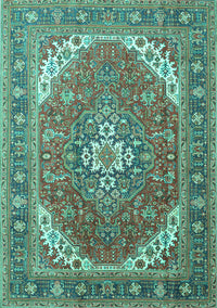 Persian Turquoise Traditional Rug, tr179turq