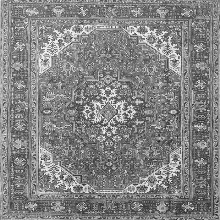 Serging Thickness of Persian Gray Traditional Rug, tr179gry