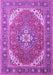 Machine Washable Persian Purple Traditional Area Rugs, wshtr179pur