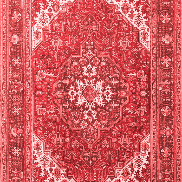 Machine Washable Persian Red Traditional Rug, wshtr179red