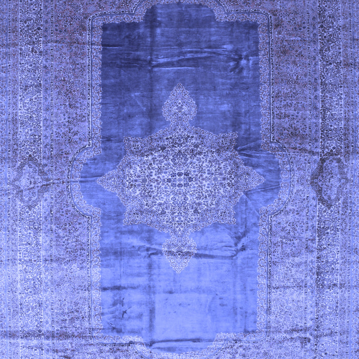 Medallion Blue Traditional Rug, tr17blu