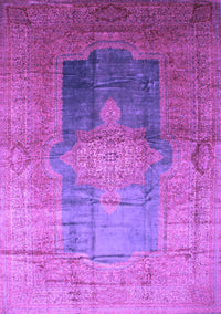 Medallion Purple Traditional Rug, tr17pur