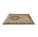 Sideview of Machine Washable Traditional Sienna Brown Rug, wshtr180