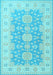 Oriental Light Blue Traditional Rug, tr1800lblu