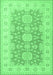 Oriental Emerald Green Traditional Rug, tr1800emgrn