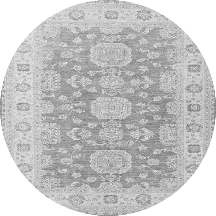 Square Oriental Gray Traditional Rug, tr1800gry