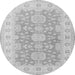 Square Oriental Gray Traditional Rug, tr1800gry