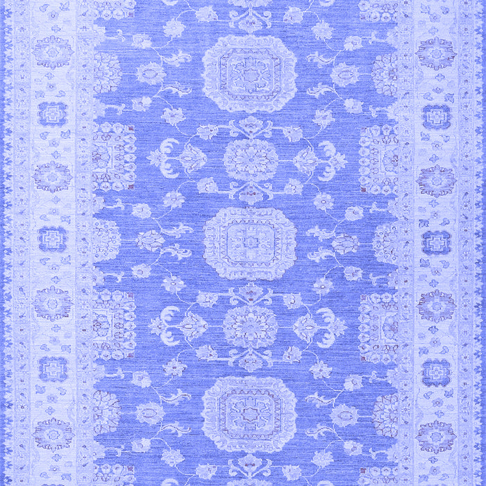 Machine Washable Oriental Blue Traditional Rug, wshtr1800blu