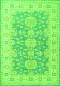 Oriental Green Traditional Rug, tr1800grn