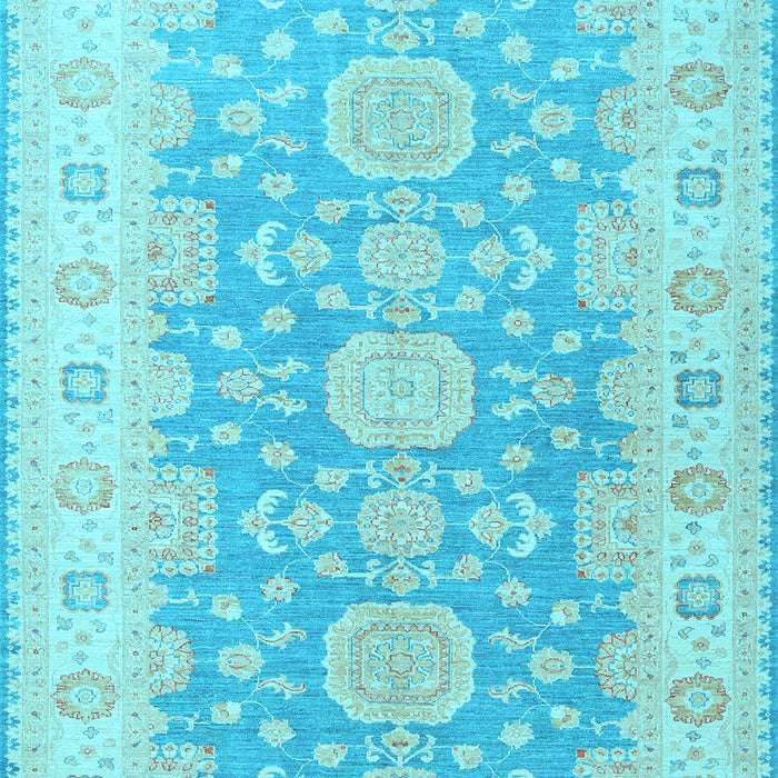 Machine Washable Oriental Light Blue Traditional Rug, wshtr1800lblu