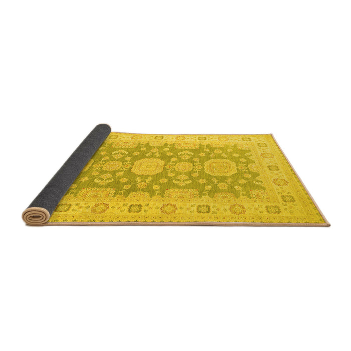 Sideview of Oriental Yellow Traditional Rug, tr1800yw